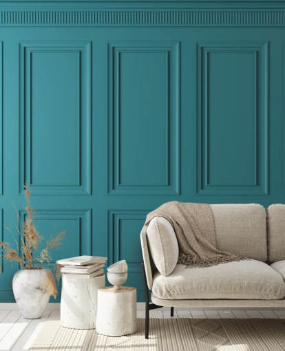 retângulo verde-azulado e papel de parede de painel quadrado retângulo verde-azulado e papel de parede de painel quadrado