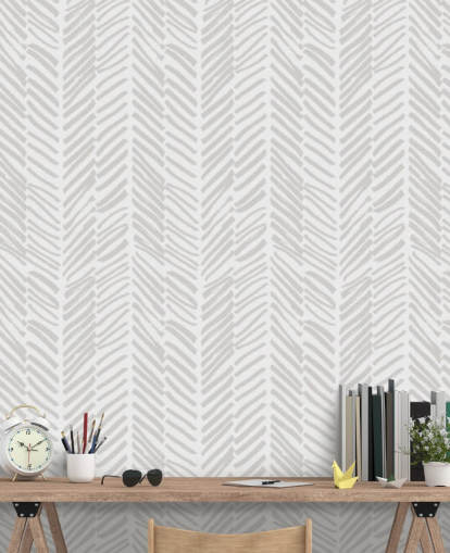 mural de papel pintado estampado personalizable de color beige llamado Beige Herringbone para salas de estar, pasillos y cuartos de barro mural de papel pintado estampado personalizable de color beige llamado Beige Herringbone para salas de estar, pasillos y cuartos de barro