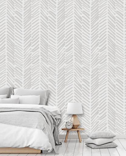 papier peint mural à motifs personnalisable beige appelé Beige Herringbone pour les salons, les couloirs et les vestiaires papier peint mural à motifs personnalisable beige appelé Beige Herringbone pour les salons, les couloirs et les vestiaires