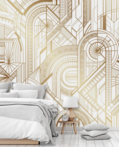 white and gold toned retro wallpaper white and gold toned retro wallpaper