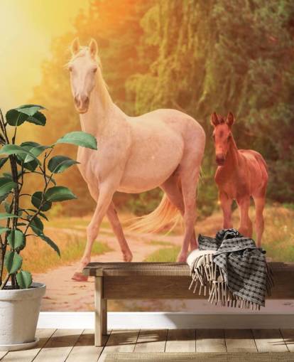 Mutter und Kind Pferd Wallpaper