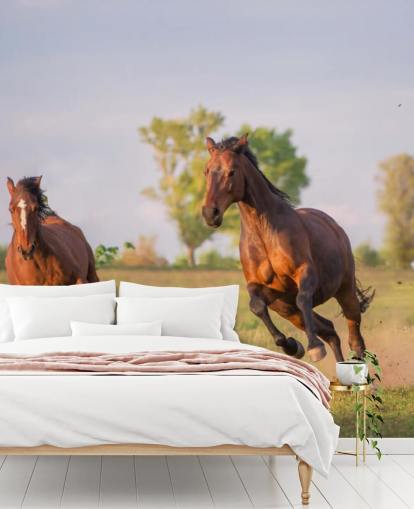 Horses Running Wallpaper