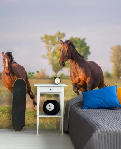 Horses Running Wallpaper