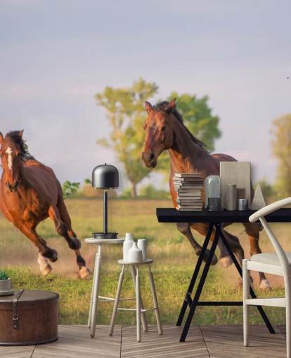 Horses Running Wallpaper
