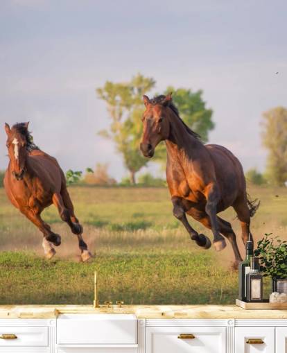 Horses Running Wallpaper