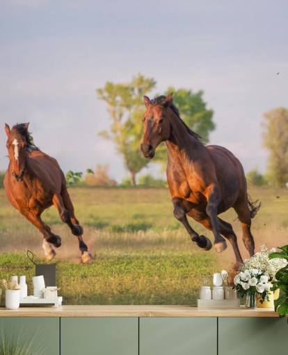 Horses Running Wallpaper