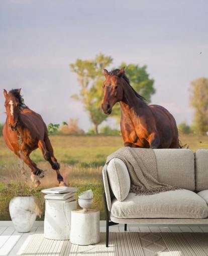 Horses Running Wallpaper