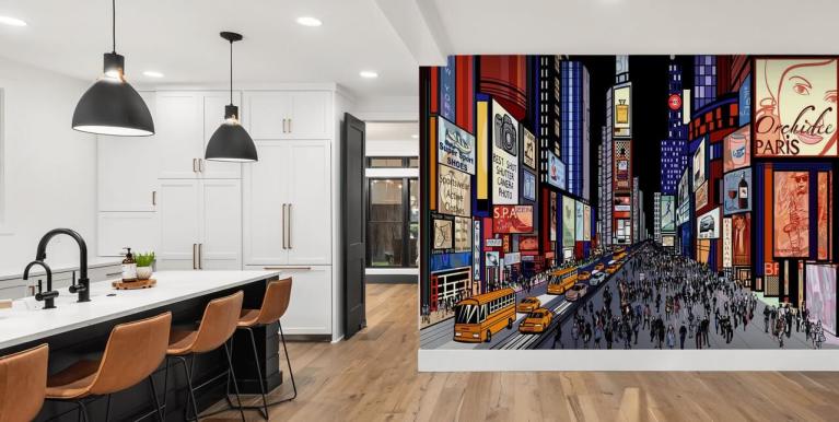 New York DE Wallpaper Manhattan & Wallsauce | Wandgemälde