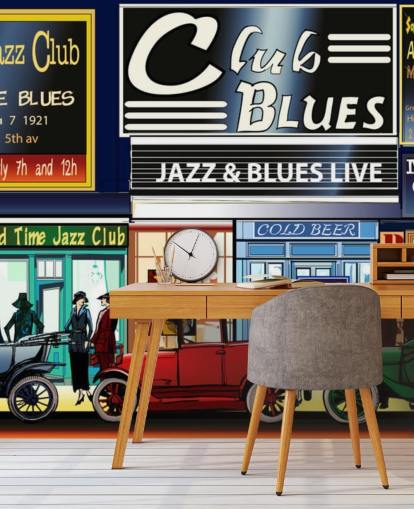 Gamle New York Music Hall Fronter Baggrund