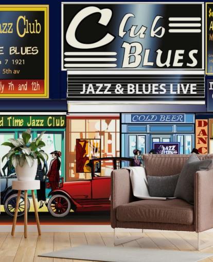 Oude New York Music Hall Fronts Wallpaper