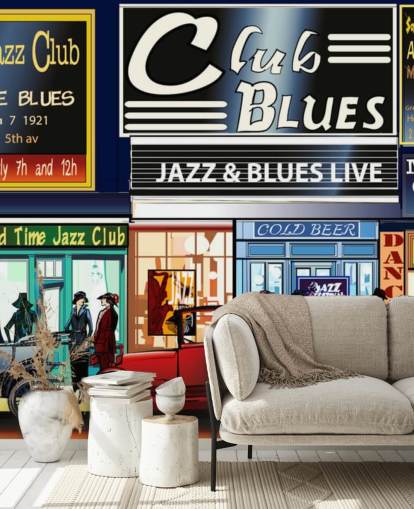 Old New York Music Hall Fronts Wallpaper