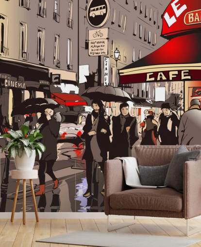 Rua em Paris no Night Mural