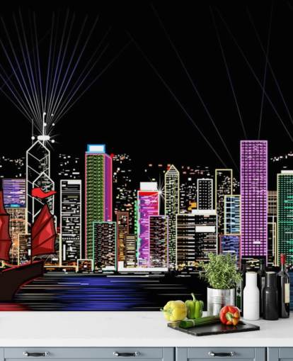upplyst effekt hong kong stad tapeter upplyst effekt hong kong stad tapeter