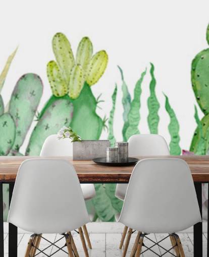 papel pintado de cactus acuarela papel pintado de cactus acuarela