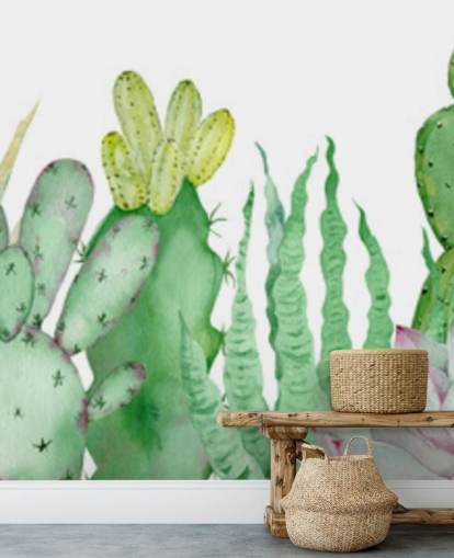 papier peint cactus aquarelle papier peint cactus aquarelle