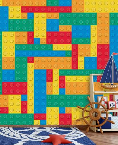 Colourful Lego Blocks Wallpaper