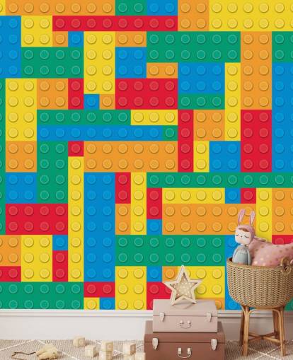 Farverige Lego Blocks Baggrund