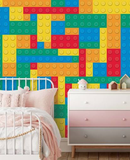 Papier peint coloré Lego Blocks Papier peint coloré Lego Blocks