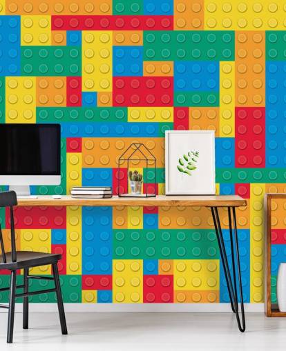 Papel pintado Bloques de Lego Papel pintado Bloques de Lego