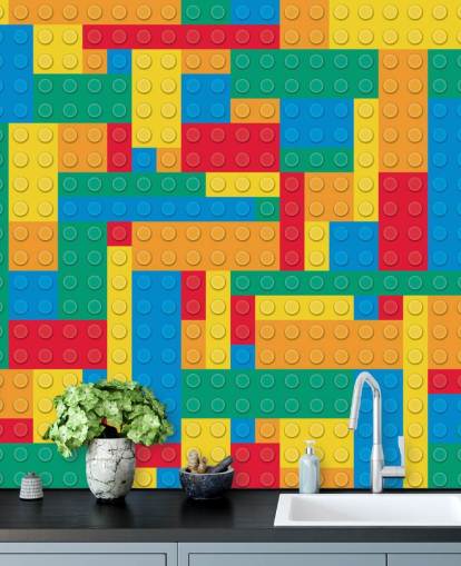 Papel pintado Bloques de Lego Papel pintado Bloques de Lego
