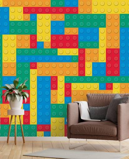 Colourful Lego Blocks Wallpaper