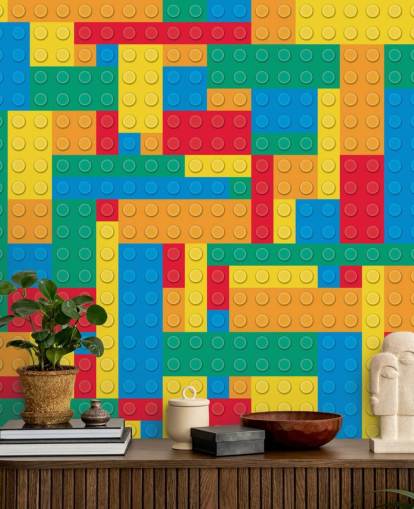 Colourful Lego Blocks Wallpaper