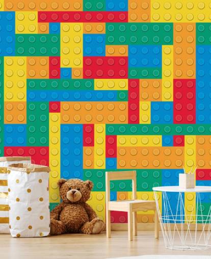 Farverige Lego Blocks Baggrund