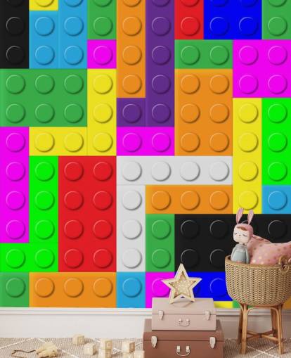 Colourful Bricks Wallpaper Colourful Bricks Wallpaper