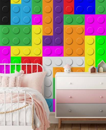 Colourful Bricks Wallpaper