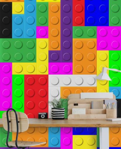 Colourful Bricks Wallpaper Colourful Bricks Wallpaper