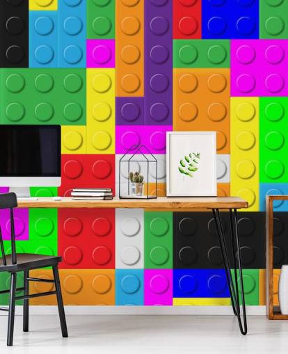 Colourful Bricks Wallpaper Colourful Bricks Wallpaper