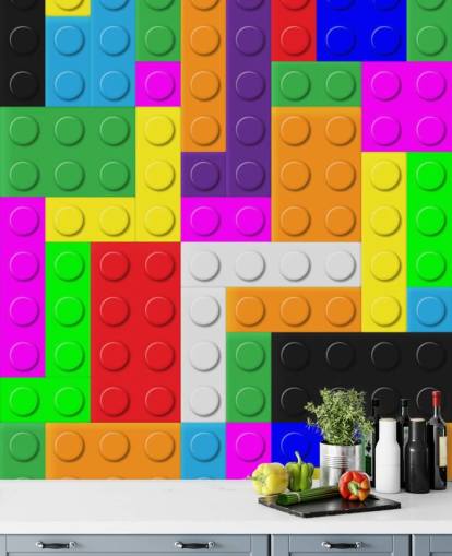 Colourful Bricks Wallpaper Colourful Bricks Wallpaper