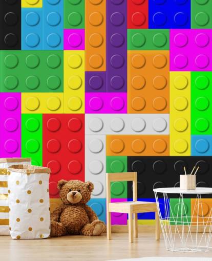 Carta da parati con mattoni