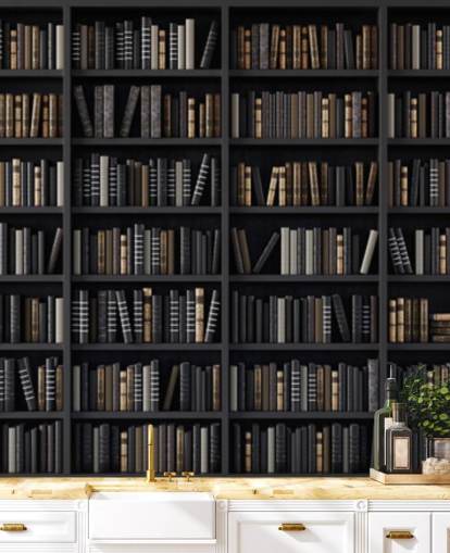 mörk bokhylla cum bibliotek bakgrundsbild mörk bokhylla cum bibliotek bakgrundsbild