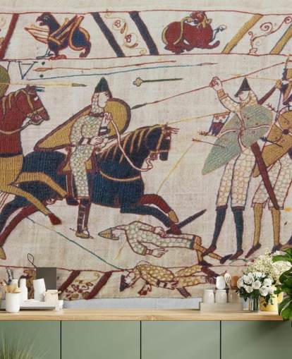 Bayeux Tapestry Norman Invasion seinämaalaus