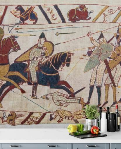 Bayeux Wandteppich Normannische Invasion Wandgemälde