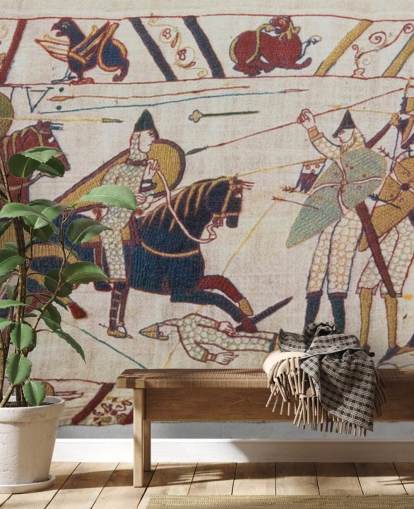 Bayeux Tapestry Norman Invasion seinämaalaus