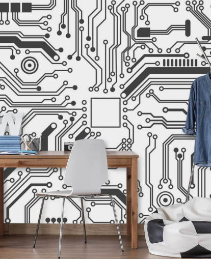 Fondo de pantalla de juegos de placa de circuito para dormitorio de adolescentes Fondo de pantalla de juegos de placa de circuito para dormitorio de adolescentes