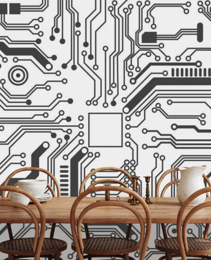 Circuit Board Gaming Wallpaper for Teen Bedroom Circuit Board Gaming Wallpaper for Teen Bedroom