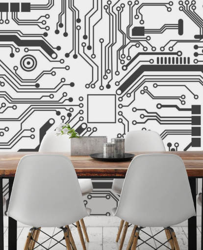 Papier peint Circuit Board Gaming pour chambre d'adolescent