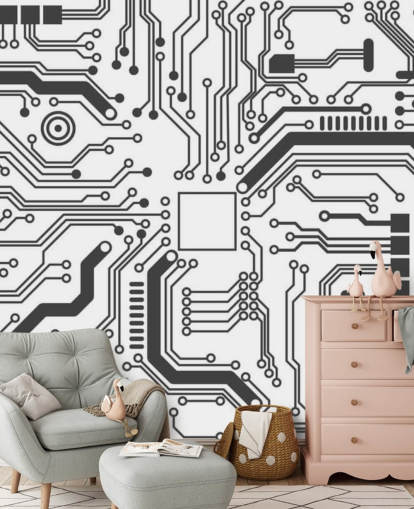 Sfondo da gioco Circuit Board per camera da letto per adolescenti