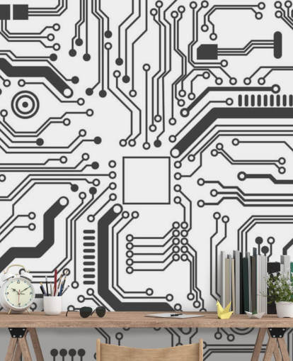 Circuit Board Gaming Wallpaper for Teen Bedroom Circuit Board Gaming Wallpaper for Teen Bedroom
