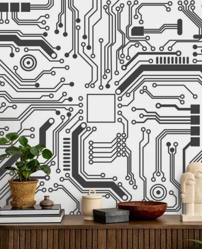 Circuit Board Gaming Bakgrund för tonårssovrum Circuit Board Gaming Bakgrund för tonårssovrum