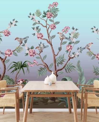 fondo de pantalla de cerezo y pájaro