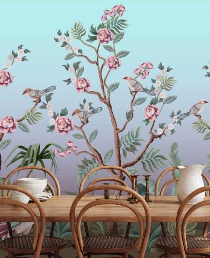 cherry blossom and bird wallpaper