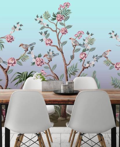 cherry blossom and bird wallpaper