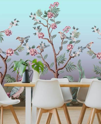 cherry blossom and bird wallpaper