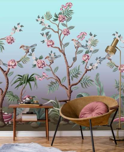 cherry blossom and bird wallpaper