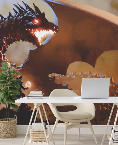 fire breathing dragon and wizard wallpaper fire breathing dragon and wizard wallpaper