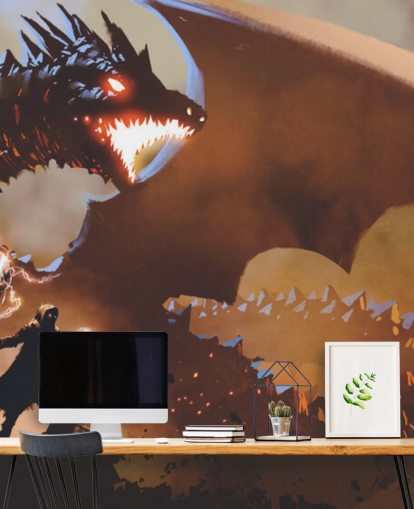 dragão respirador de fogo e papel de parede mago dragão respirador de fogo e papel de parede mago